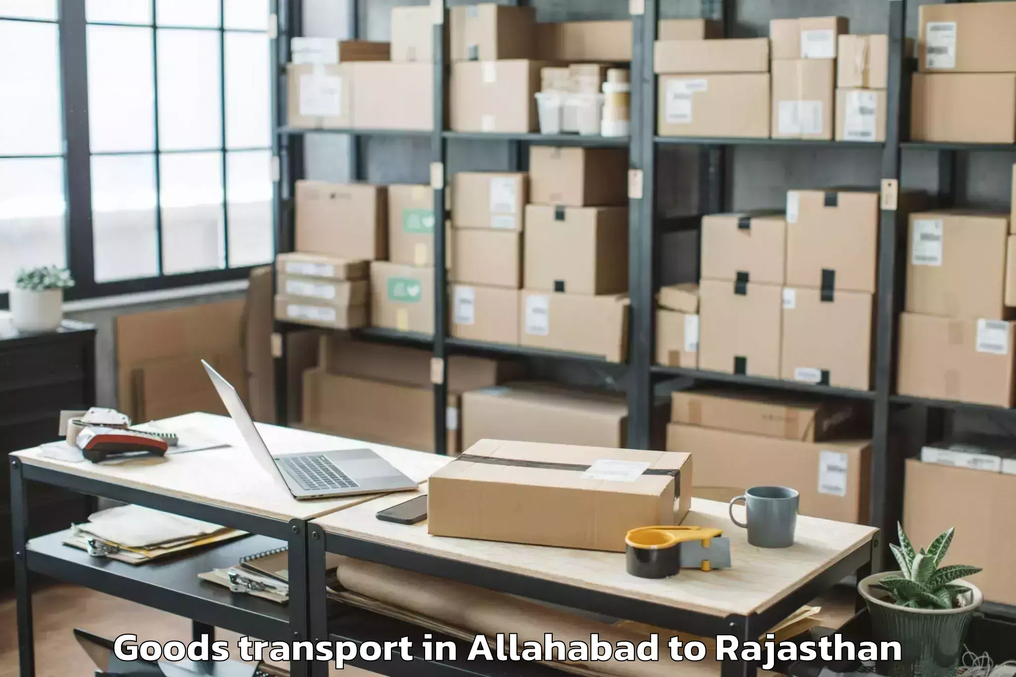 Hassle-Free Allahabad to Maulana Azad University Jodhpu Goods Transport